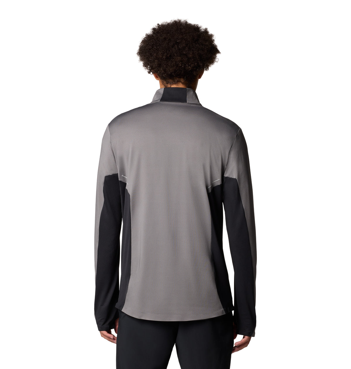 Remera Manga Larga Three Pitch Half Zip Omni-Wick Gris