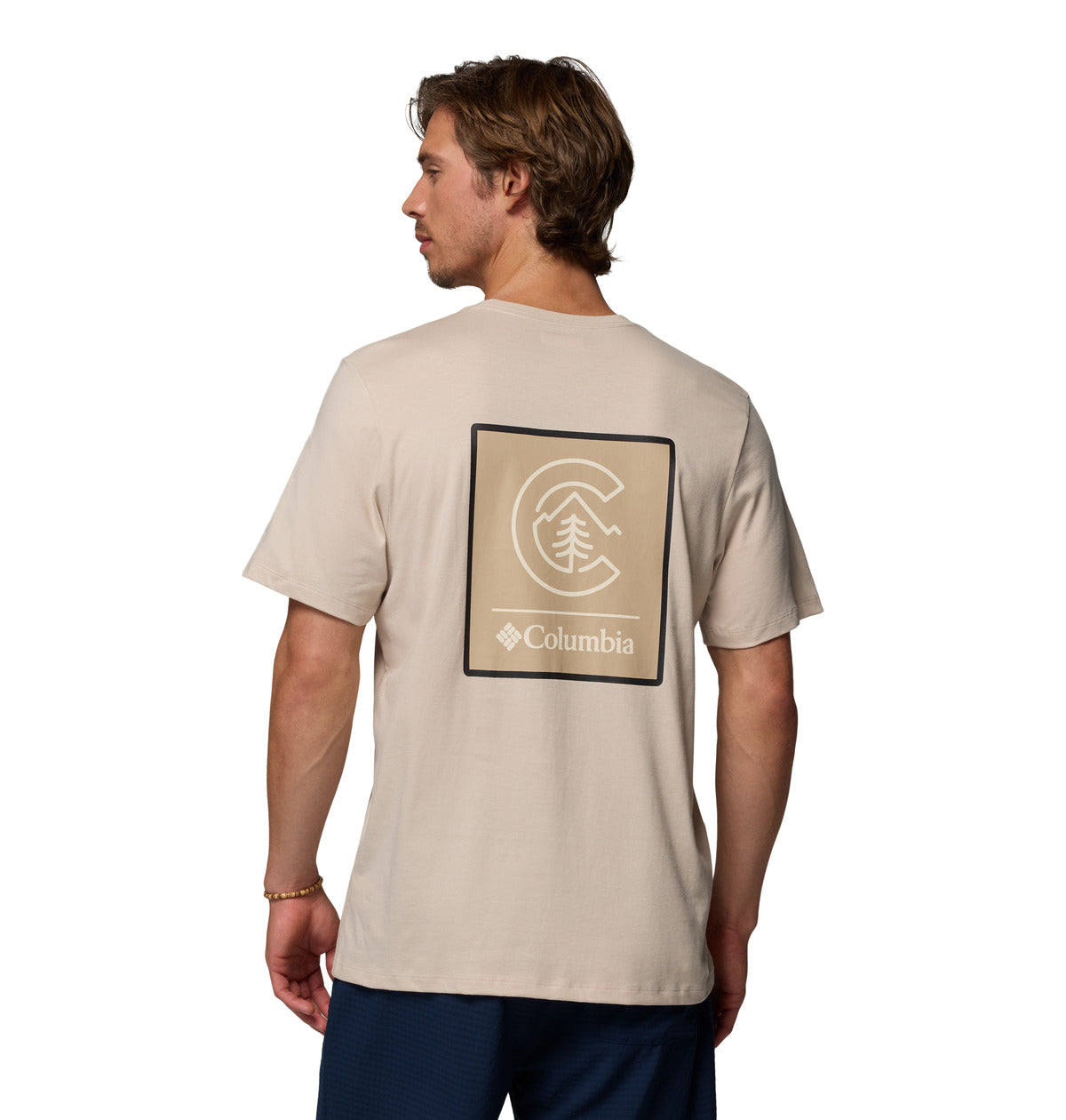 Remera Csc Logo Back Tee  Gris