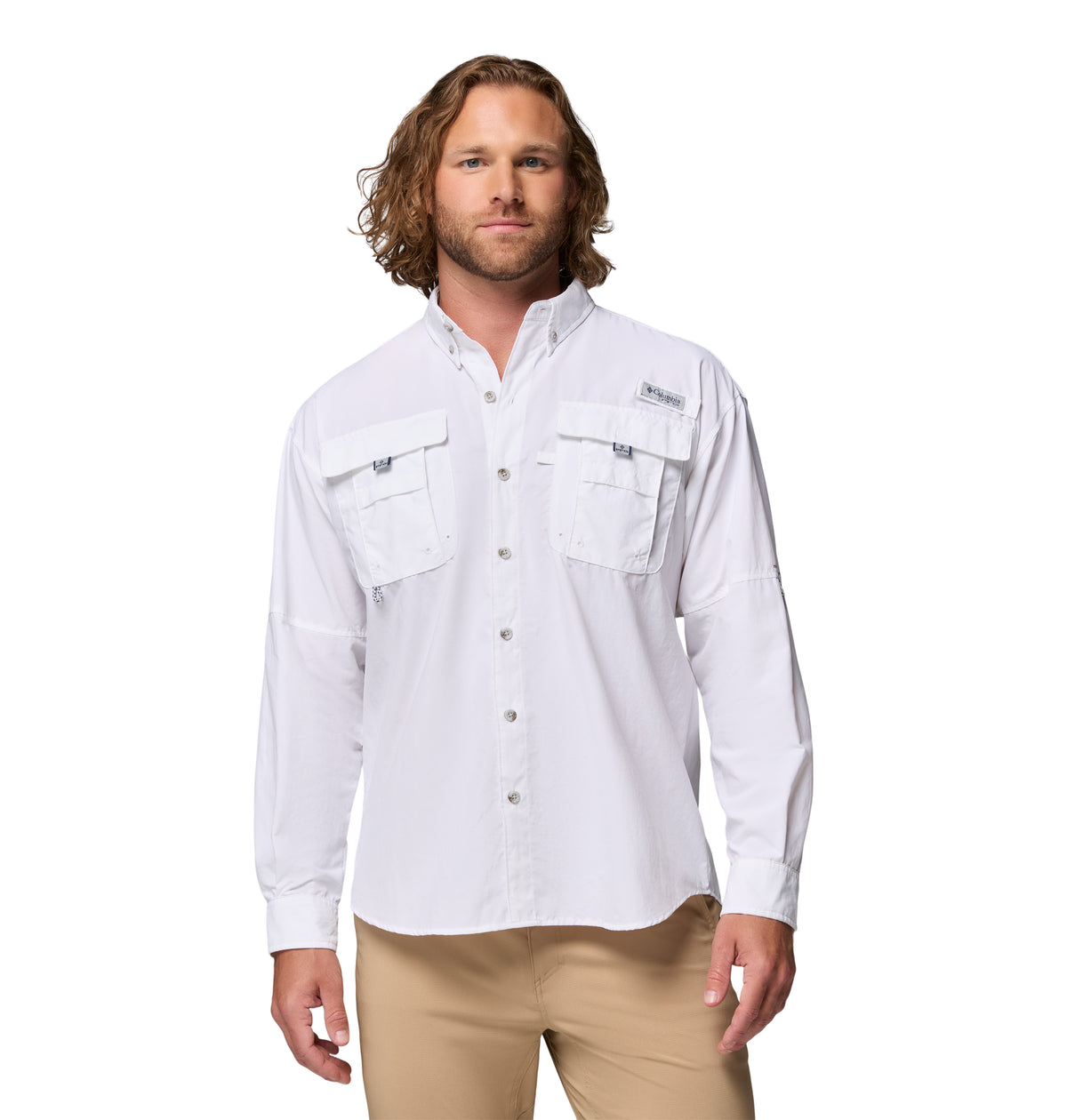 Camisa Manga Larga Bahama Ii L/S Shirt Omni-Shade Blanco