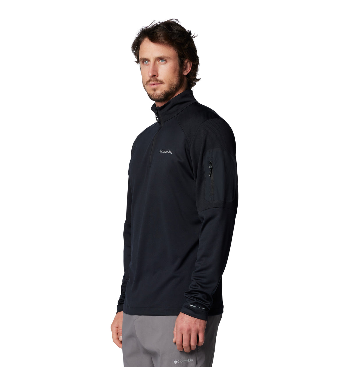 Polar Cmbia Tech Knit 1/4 Omni-Shade Negro