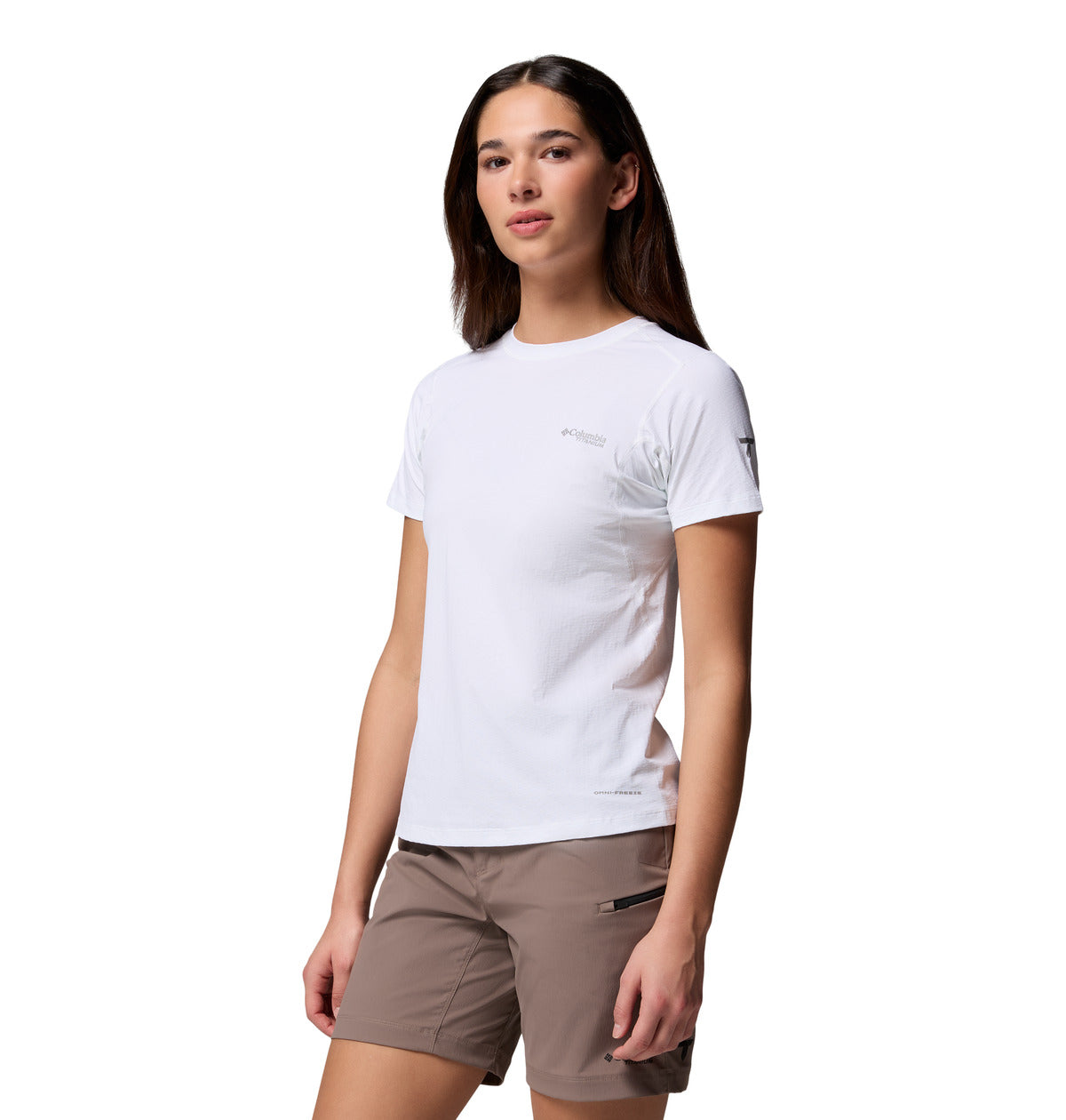 Remera Diamond Peak Short Omni-Freeze Blanco