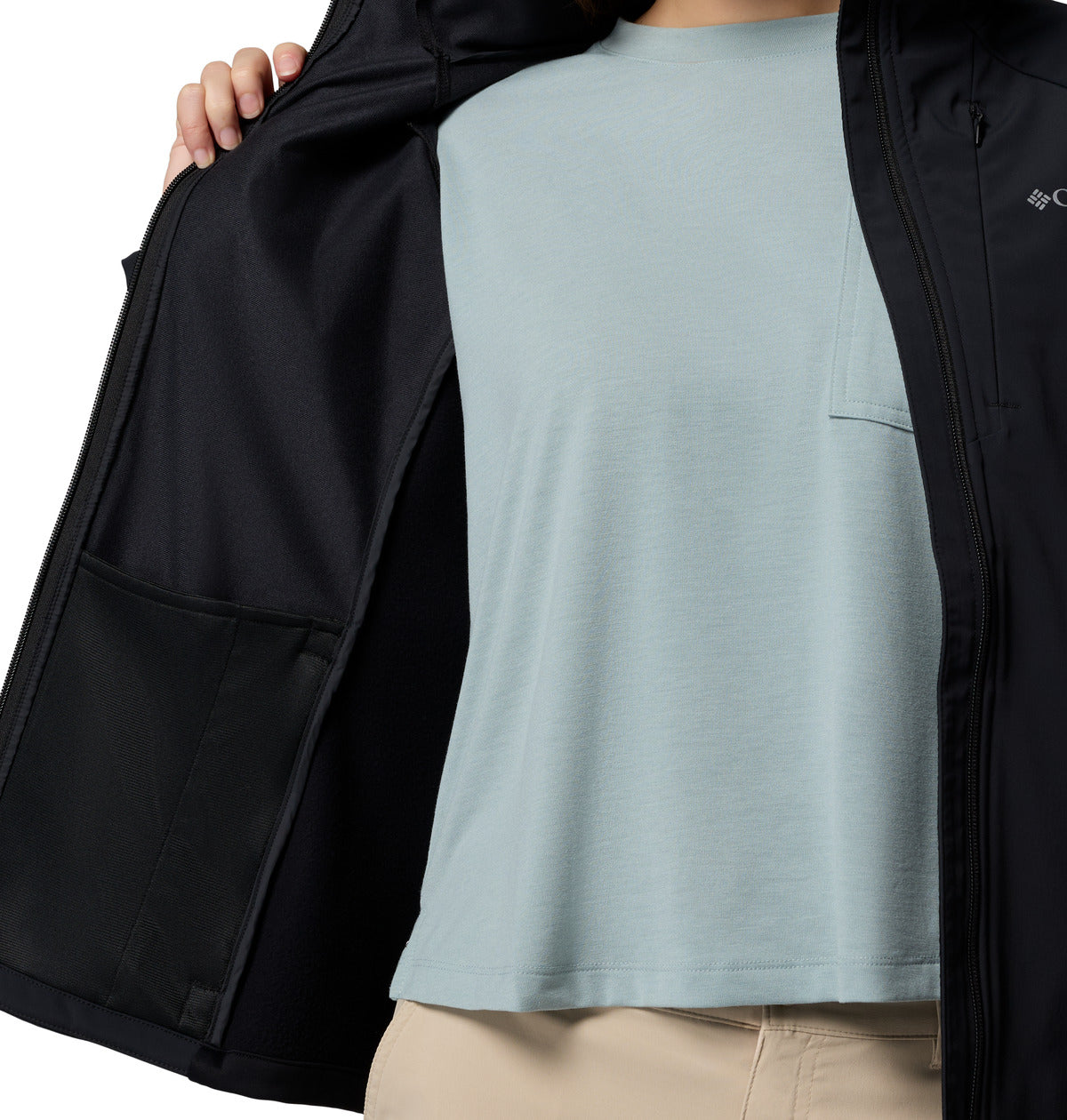 Cortaviento Trailborne Softshell Omni-Shield Negro