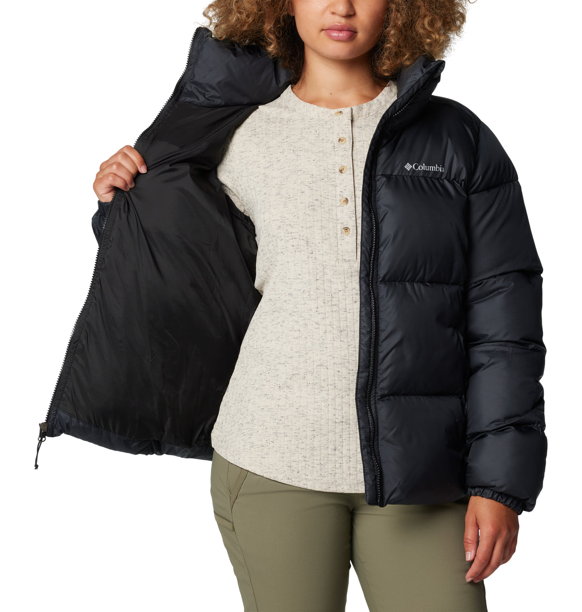 Campera Puffect Ii Full Zip Omni-Shield Negro