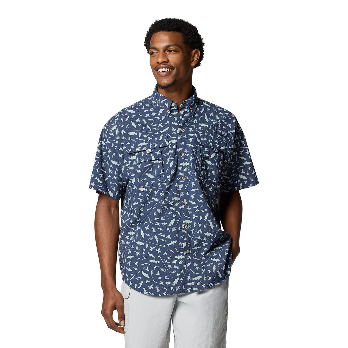 Camisa Manga Corta Super Bahama Ii Shir Omni-Shade Negro