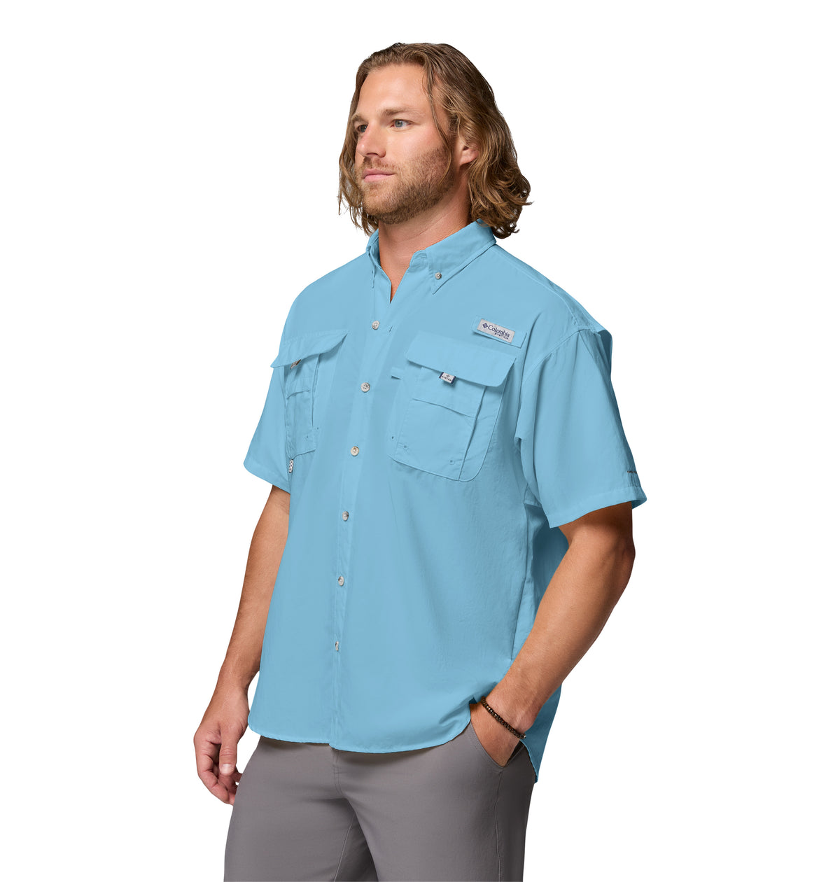 Camisa Manga Corta Bahama Ii S/S Shirt Omni-Shade Azul