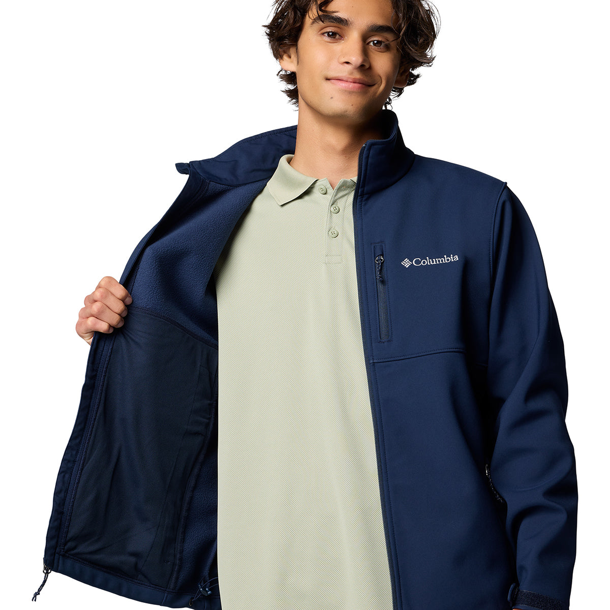Chaqueta Ascender Soft Shell Omni-Shield Azul Marino