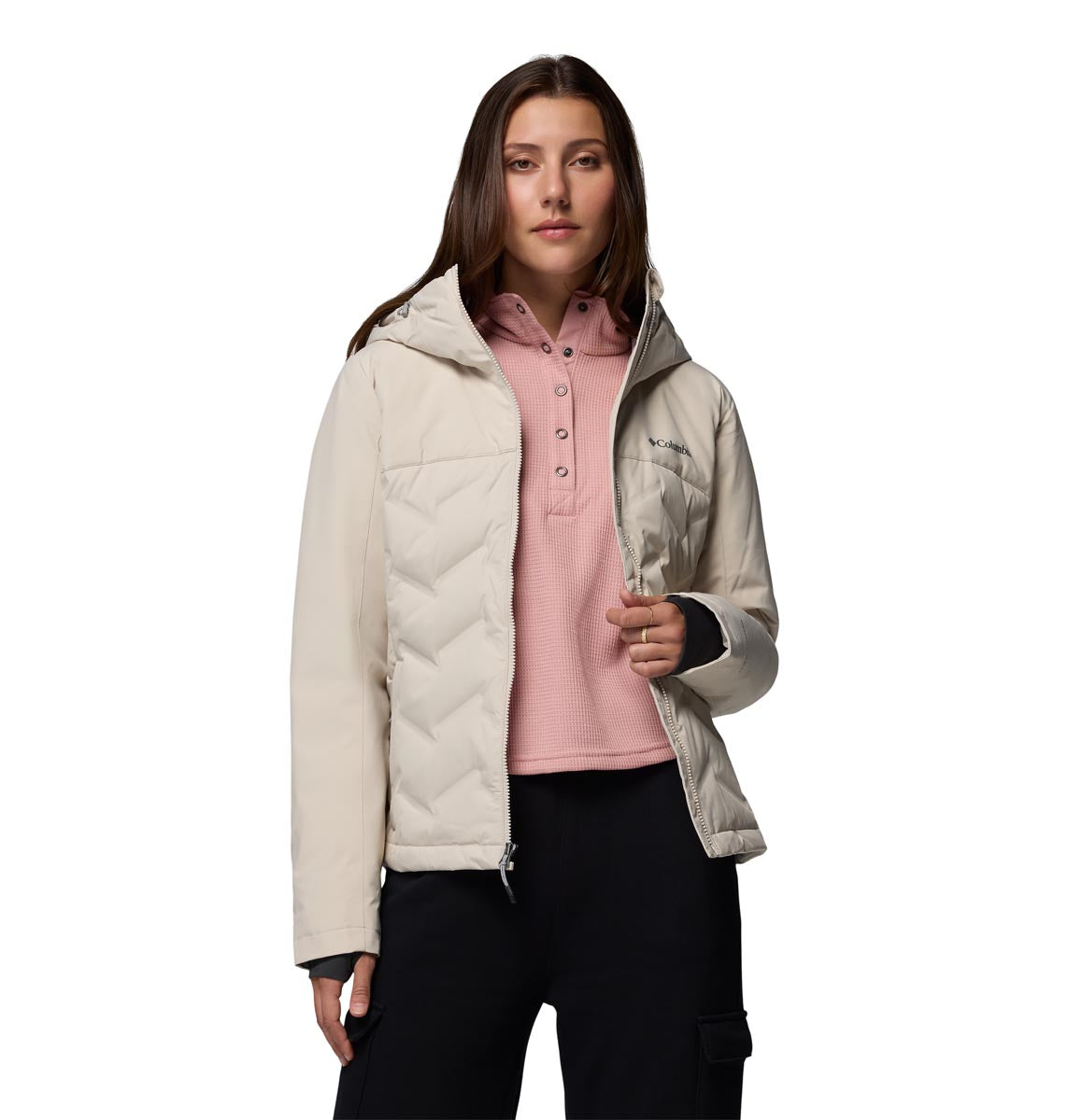Campera Grand Trek Iii Down Omni-Heat Gris