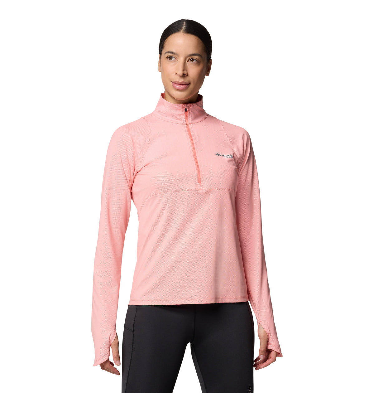 Remera Manga Larga Summit Valley Ls Hz Omni-Freeze Rosado