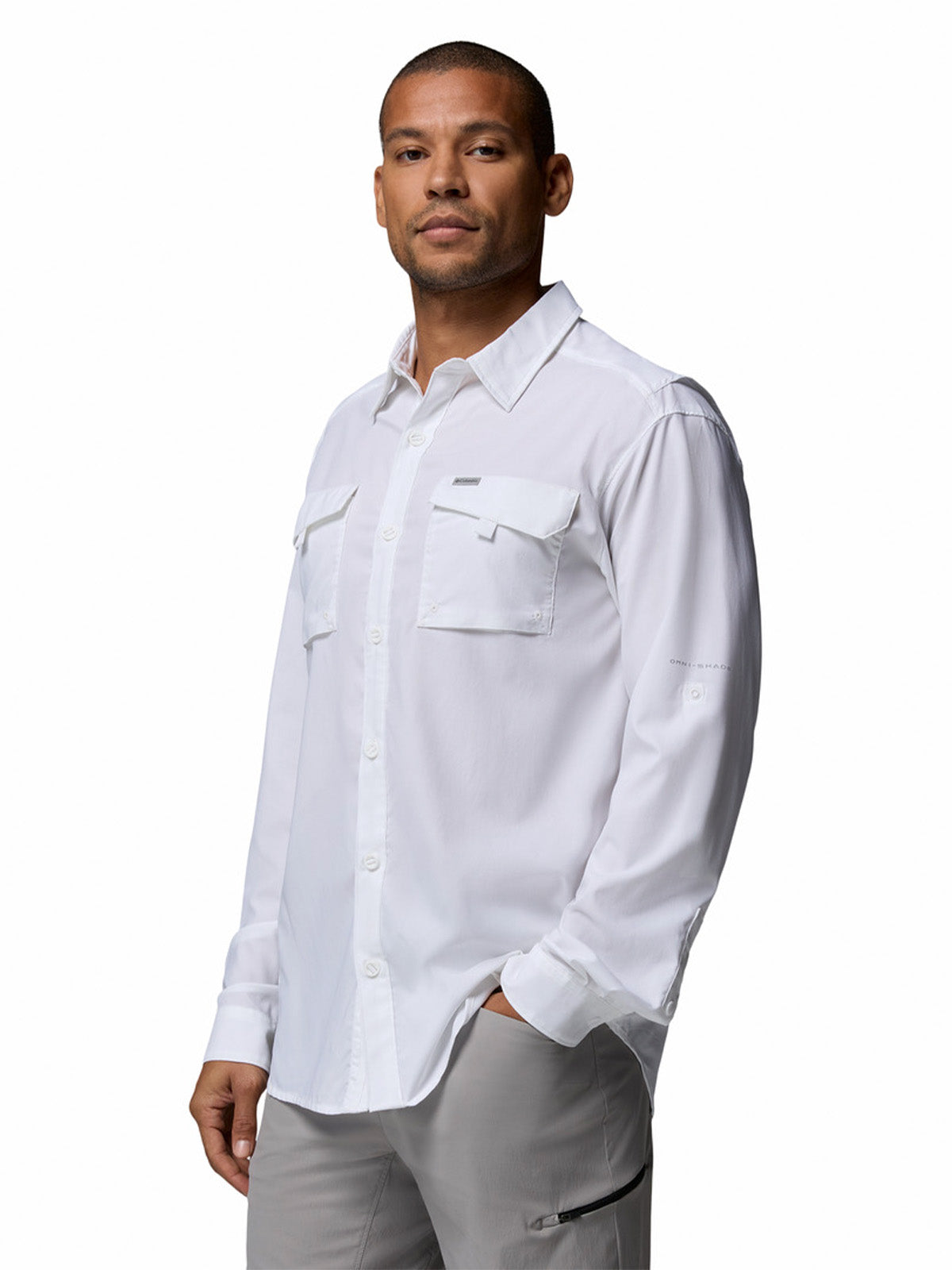 Camisa Manga Larga Silver Ridge Utility Omni-Shade Blanco