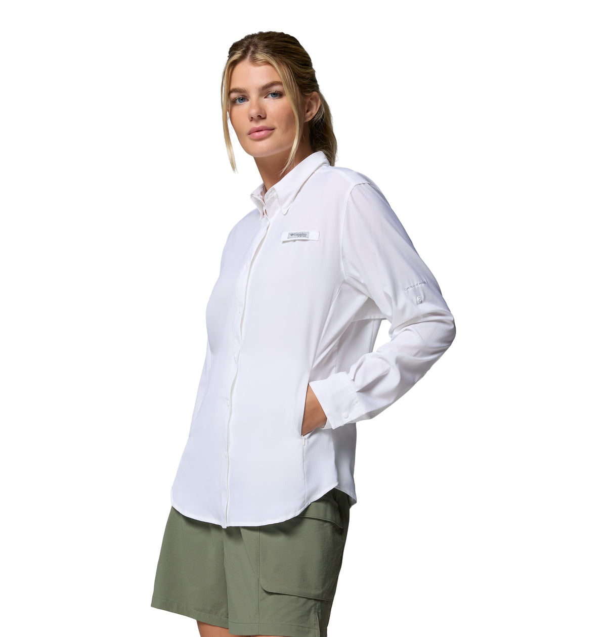 Camisa Manga Larga Tamiami Ii Ls Shirt Omni-Shade Blanco