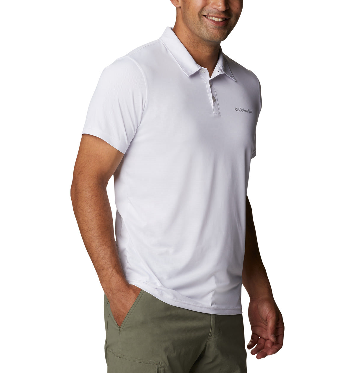 Polo Columbia Hike Polo Omni-Wick Blanco