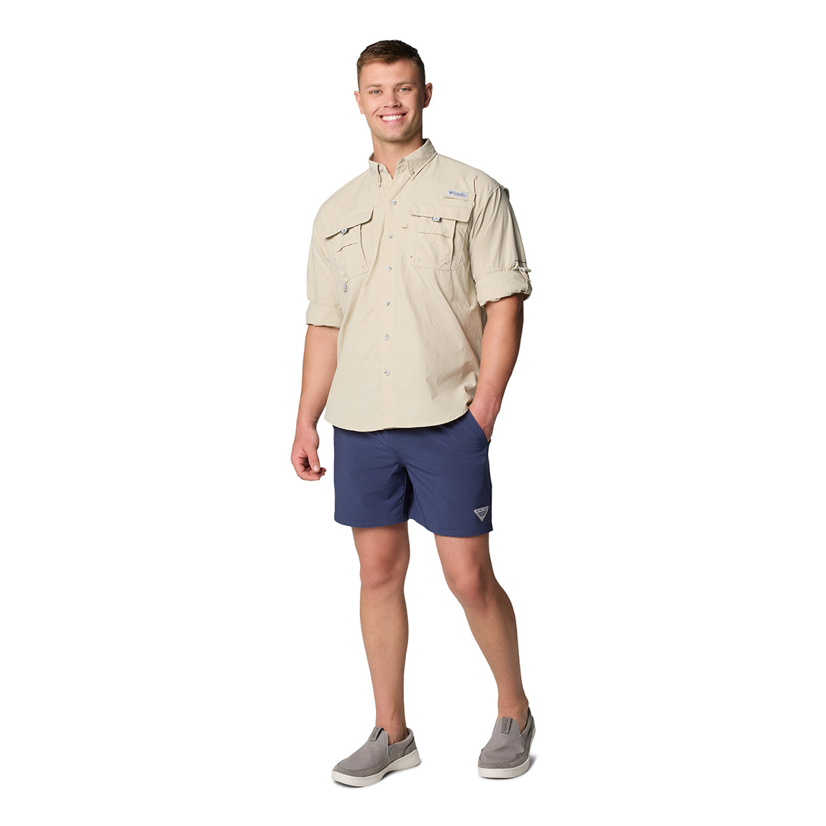 Camisa Manga Larga Bahama Ii L/S Shirt Omni-Shade Beige