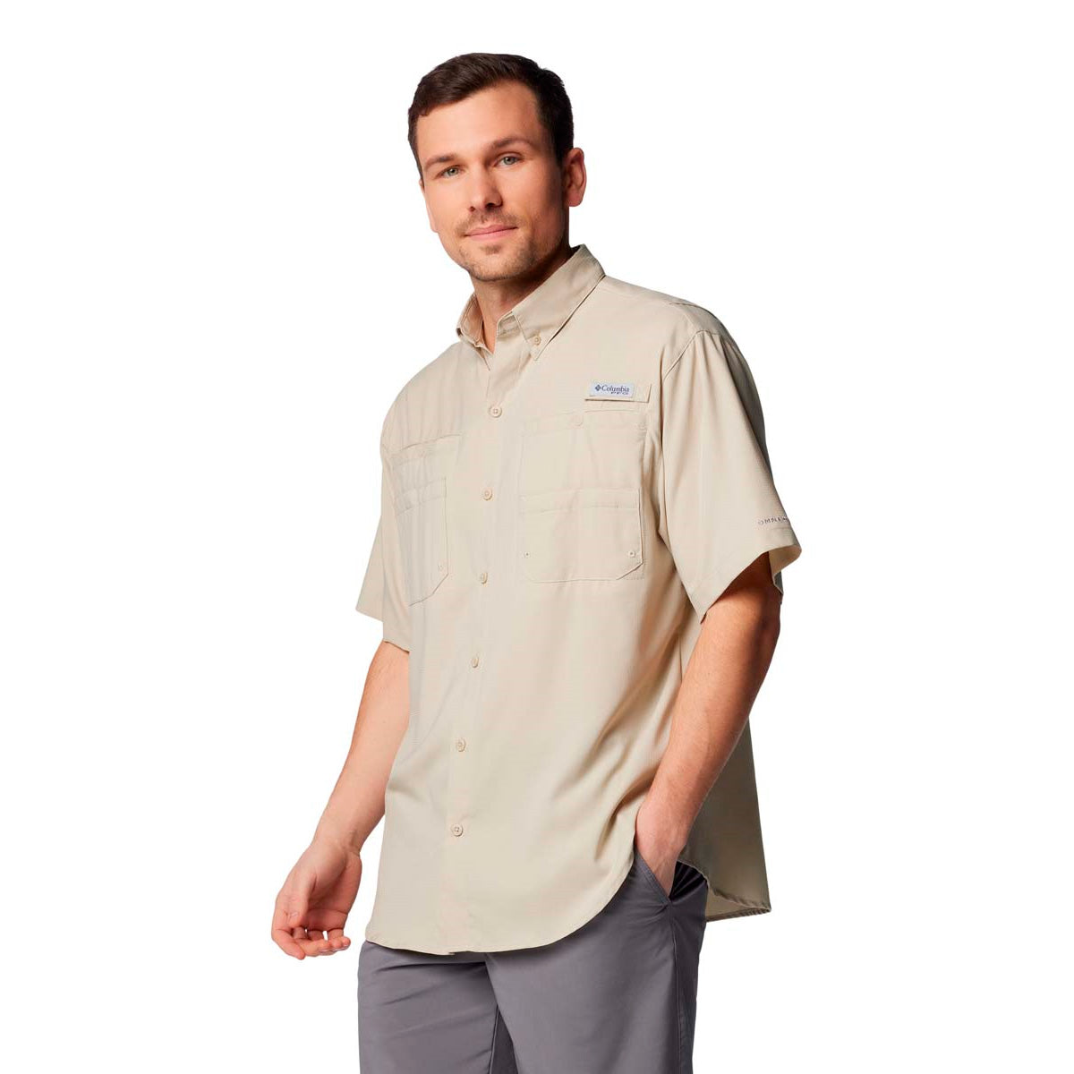 Camisa Manga Corta Tamiami Ii Ss S Pfg Beige