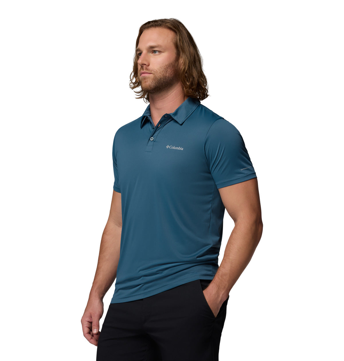 Polo Columbia Hike Polo Omni-Wick Azul