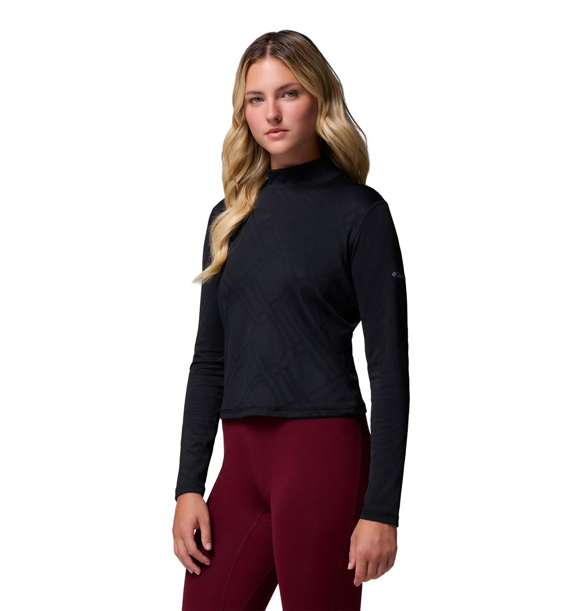 Remera Granite Point Ls Tur Omni-Wick Negro