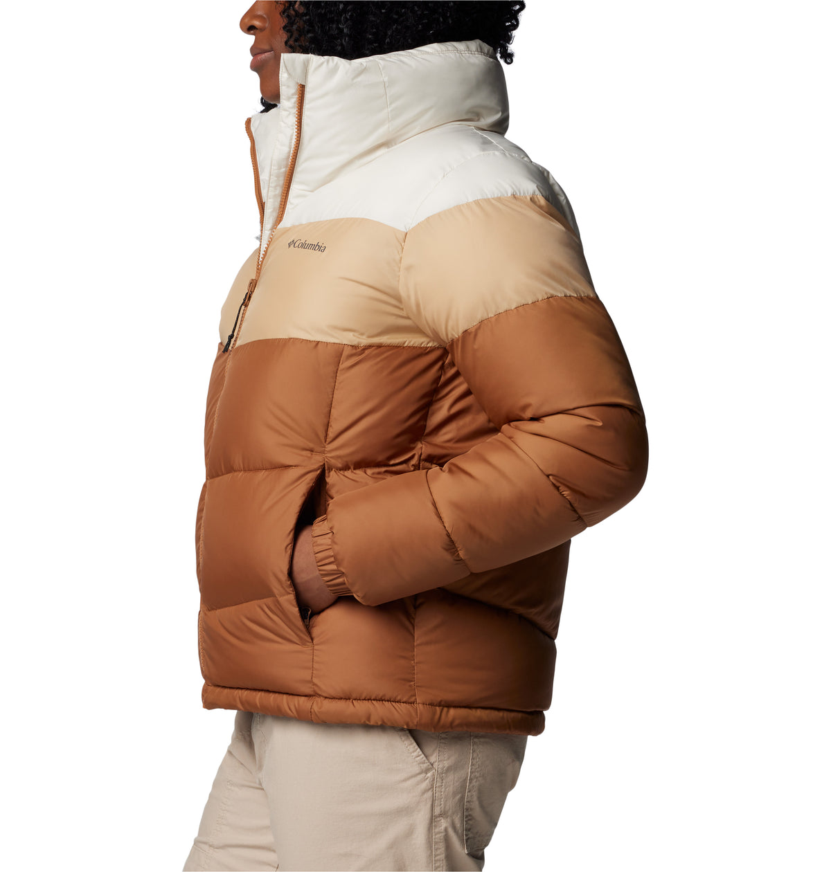 Campera Puffect Ii Colorbloc Omni-Shield Marrón
