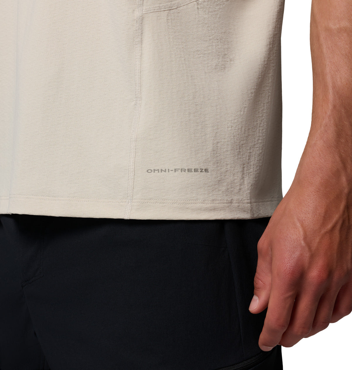 Remera Diamond Peak Short Omni-Freeze Gris