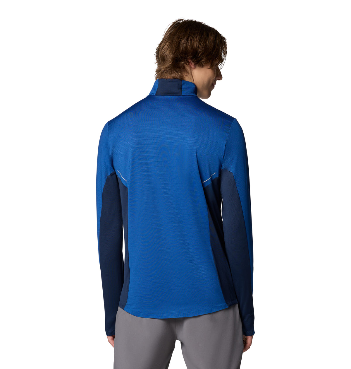 Remera Manga Larga Three Pitch Half Zip Omni-Wick Azul