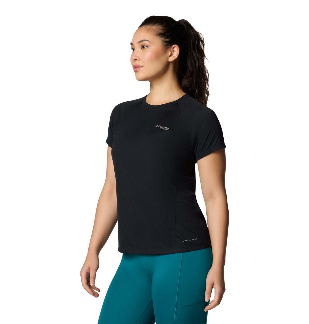Remera Cirque River Ss Crew Omni-Freeze Negro