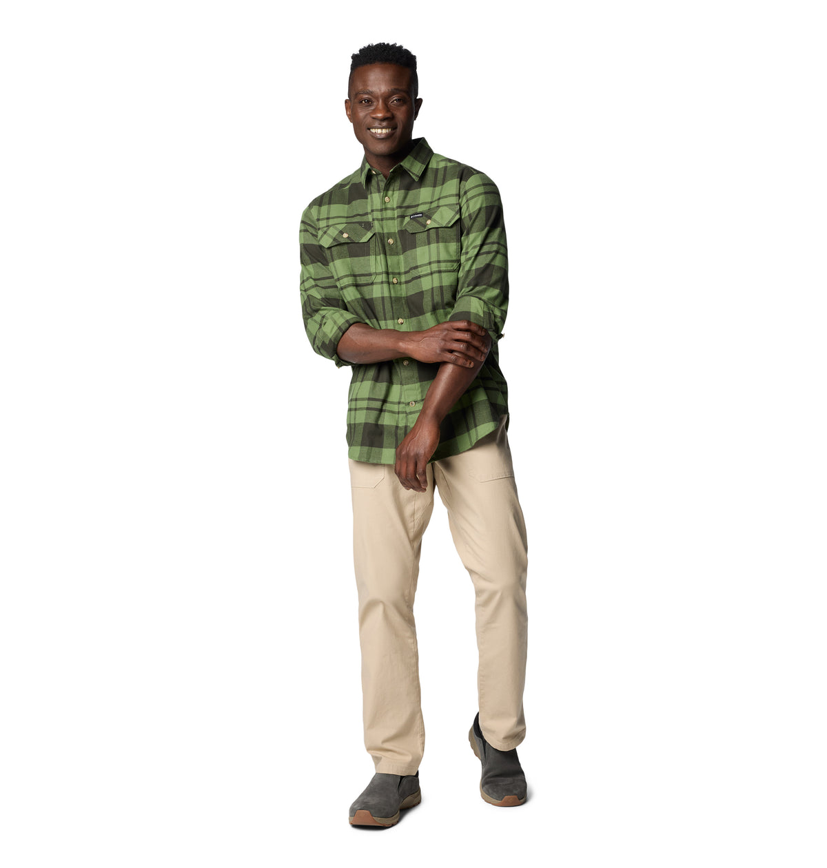 Camisa Manga Larga Flare Gun Stretch  Verde