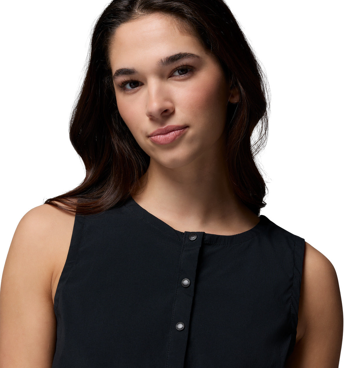 Remera Chill Creek Woven Omni-Freeze Negro