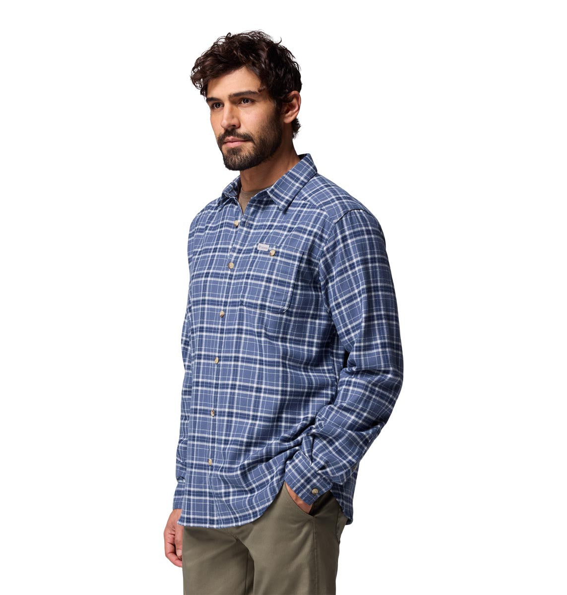 Camisa Manga Larga Cornell Woods  Azul
