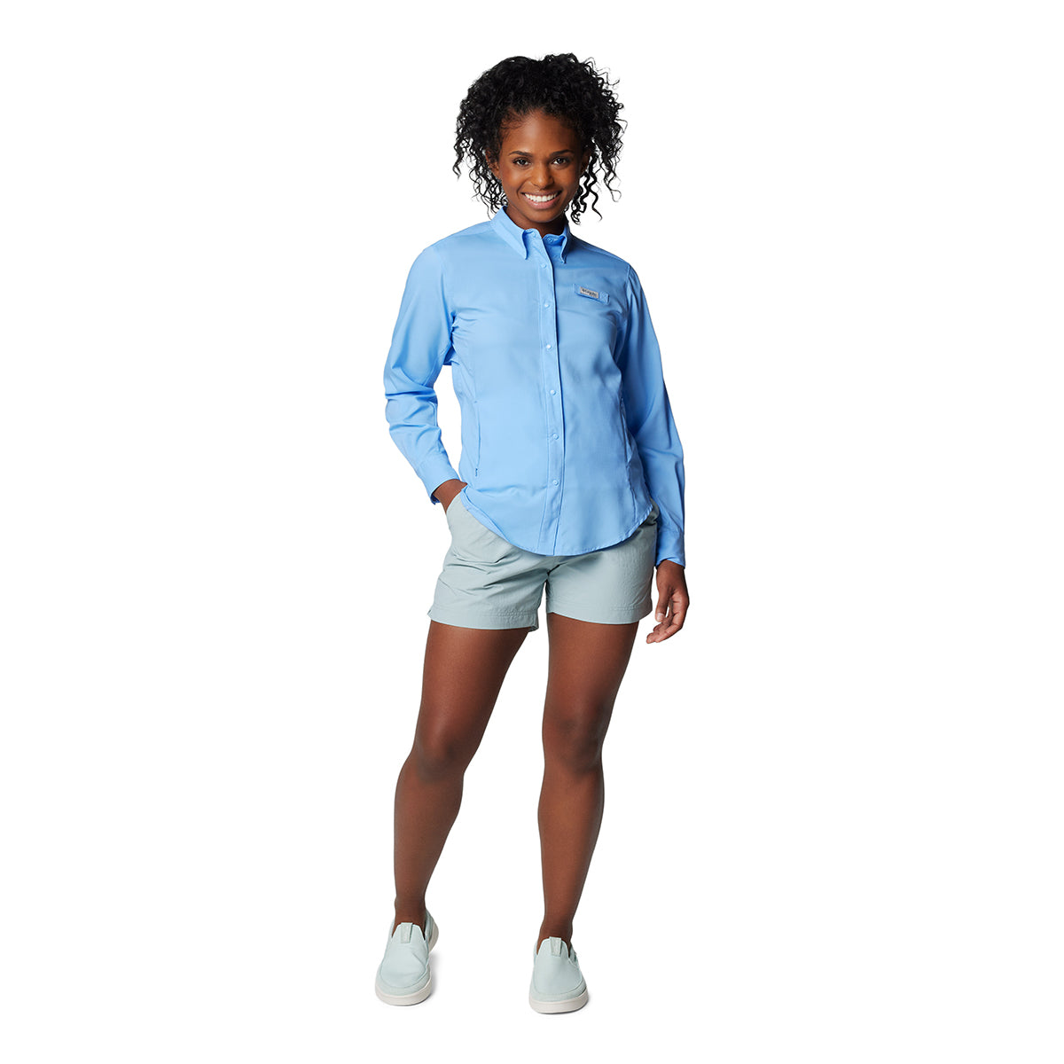 Camisa Manga Larga Tamiami Ii Ls Shirt Omni-Shade Blanco