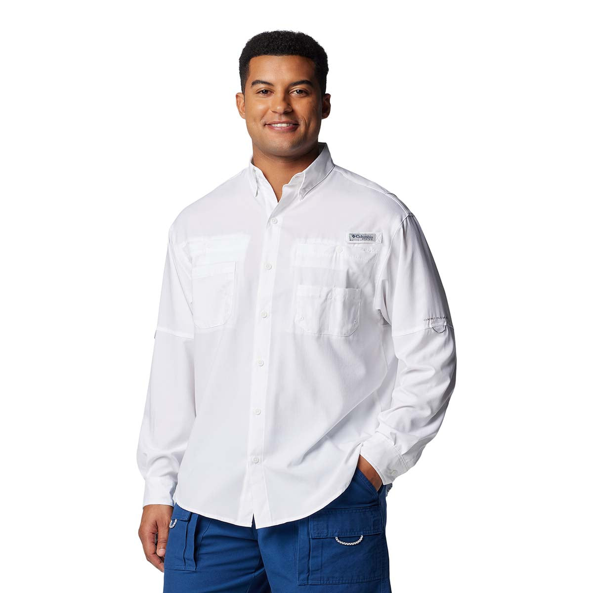 Camisa Manga Larga Tamiami Ii L/S Shirt Omni-Shade Blanco