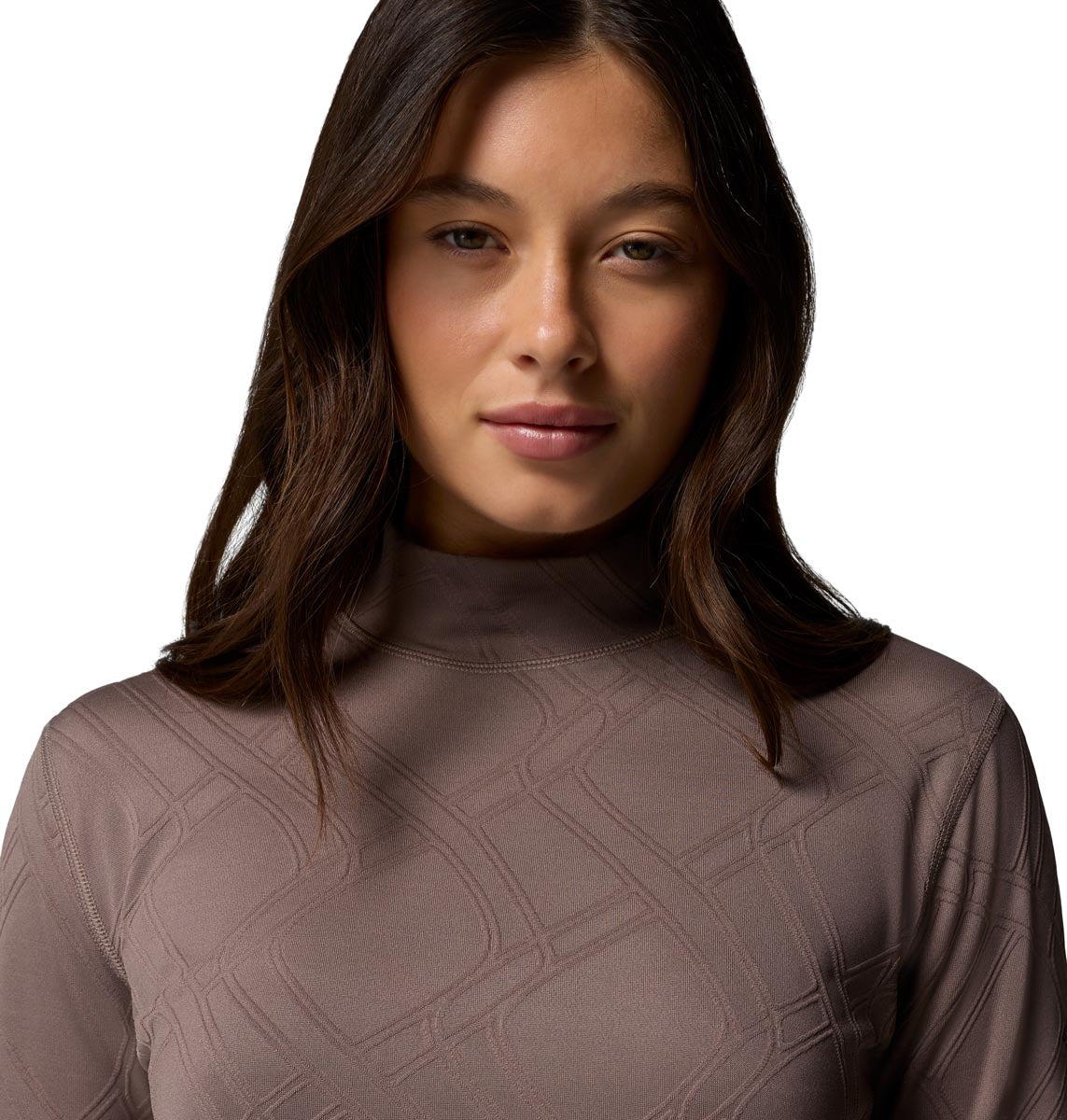 Remera Granite Point Ls Tur Omni-Wick Marrón