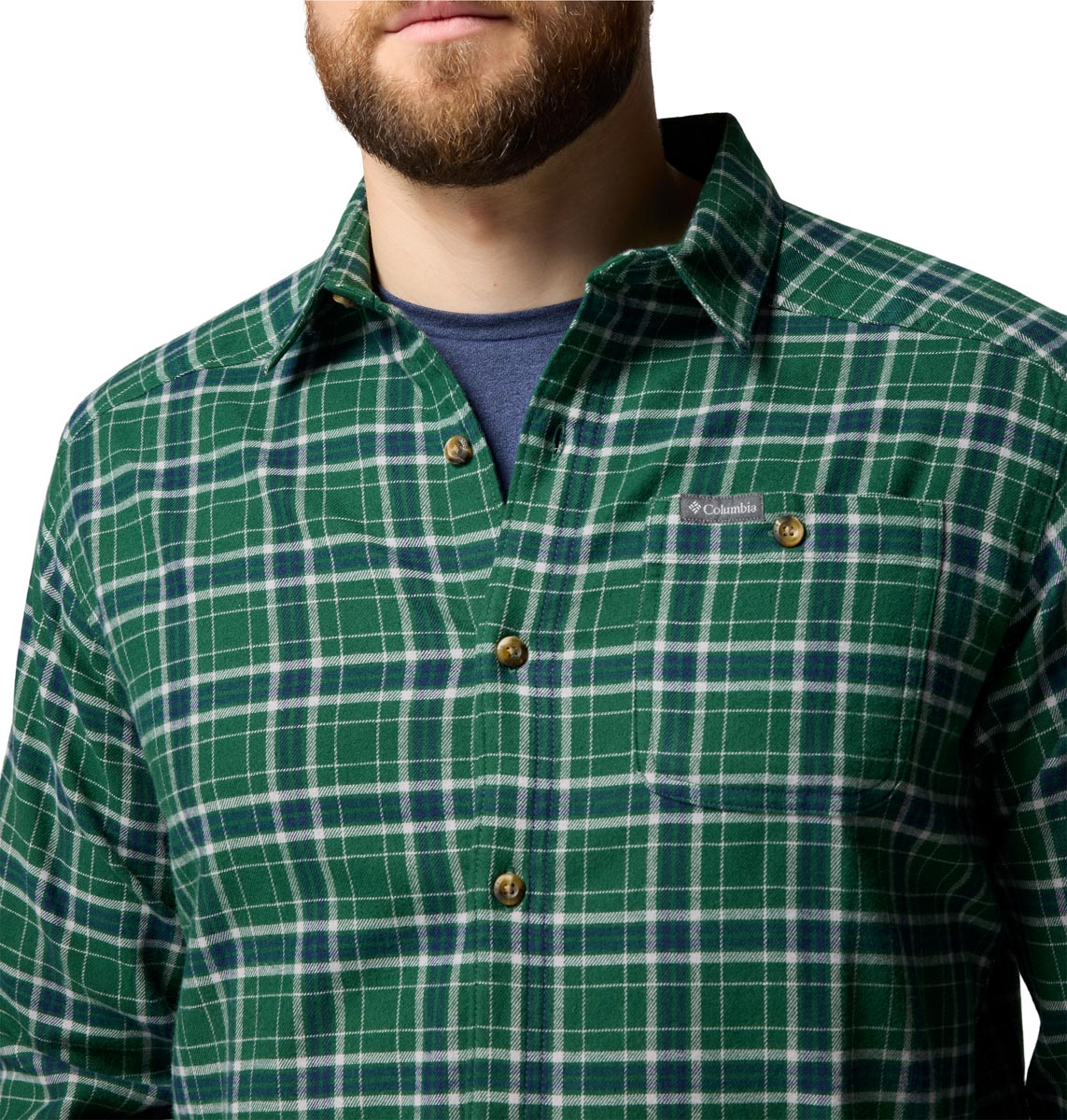 Camisa Manga Larga Cornell Woods  Verde