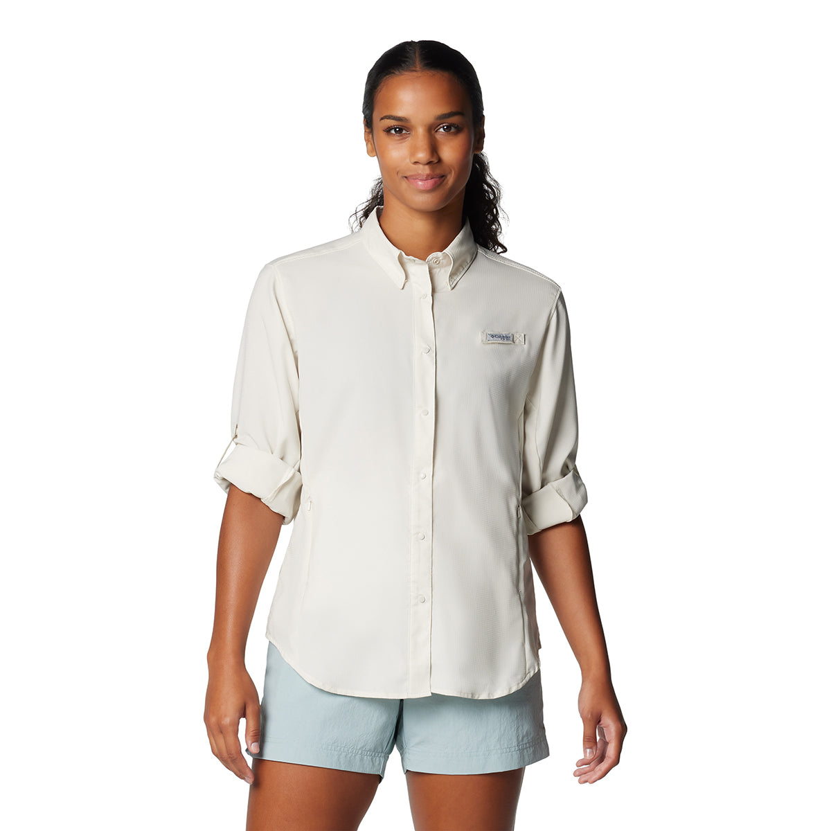 Camisa Manga Larga Tamiami Ii Ls Shirt Omni-Shade Gris