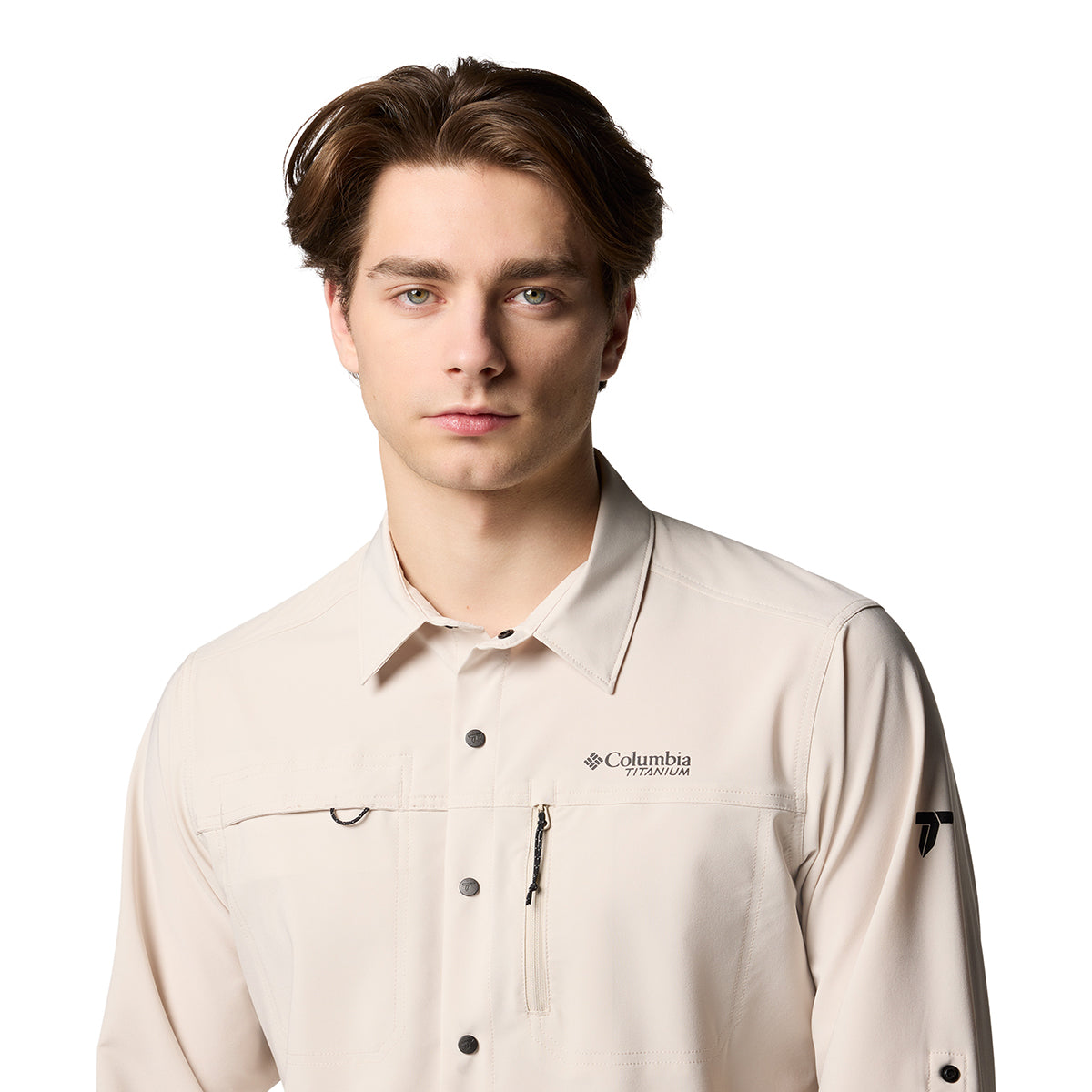Camisa Manga Larga Summit Valley Woven Omni-Shade Gris