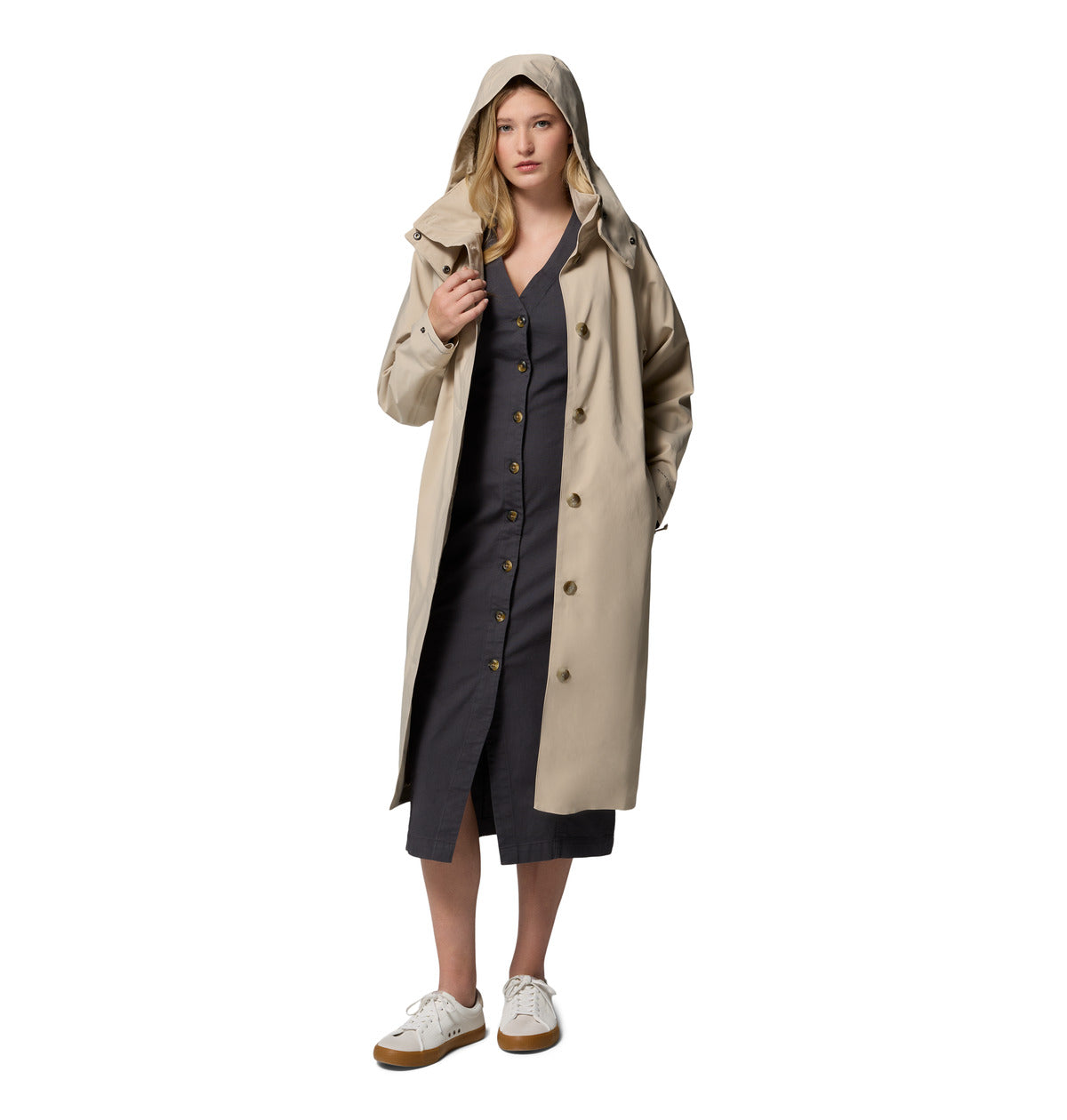 Impermeable Amaze Trench Rain Blanco