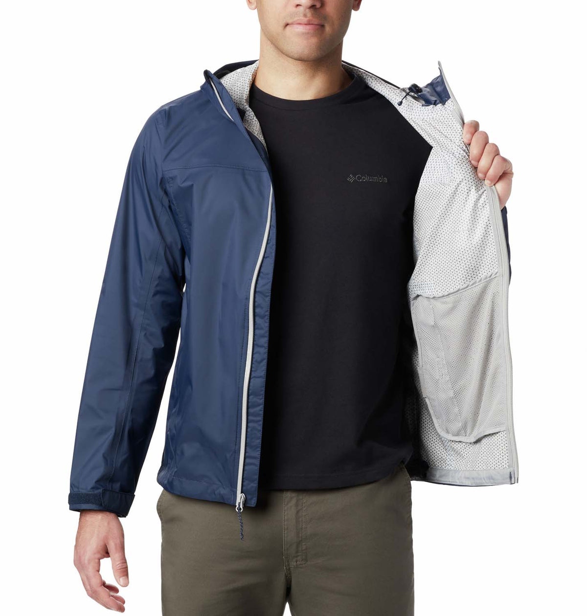 Impermeable Evapouration Jacket Trail Azul Marino