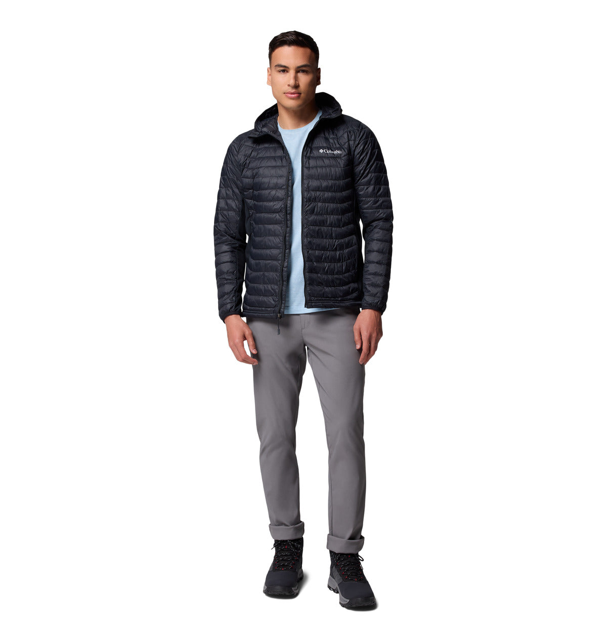 Cortaviento Powder Pass Hybrid Omni-Shield Negro