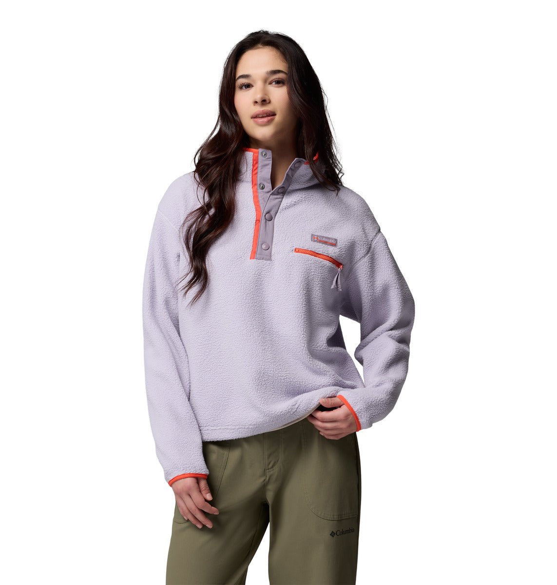 Polar Helvetia Snap Fleece  Lila