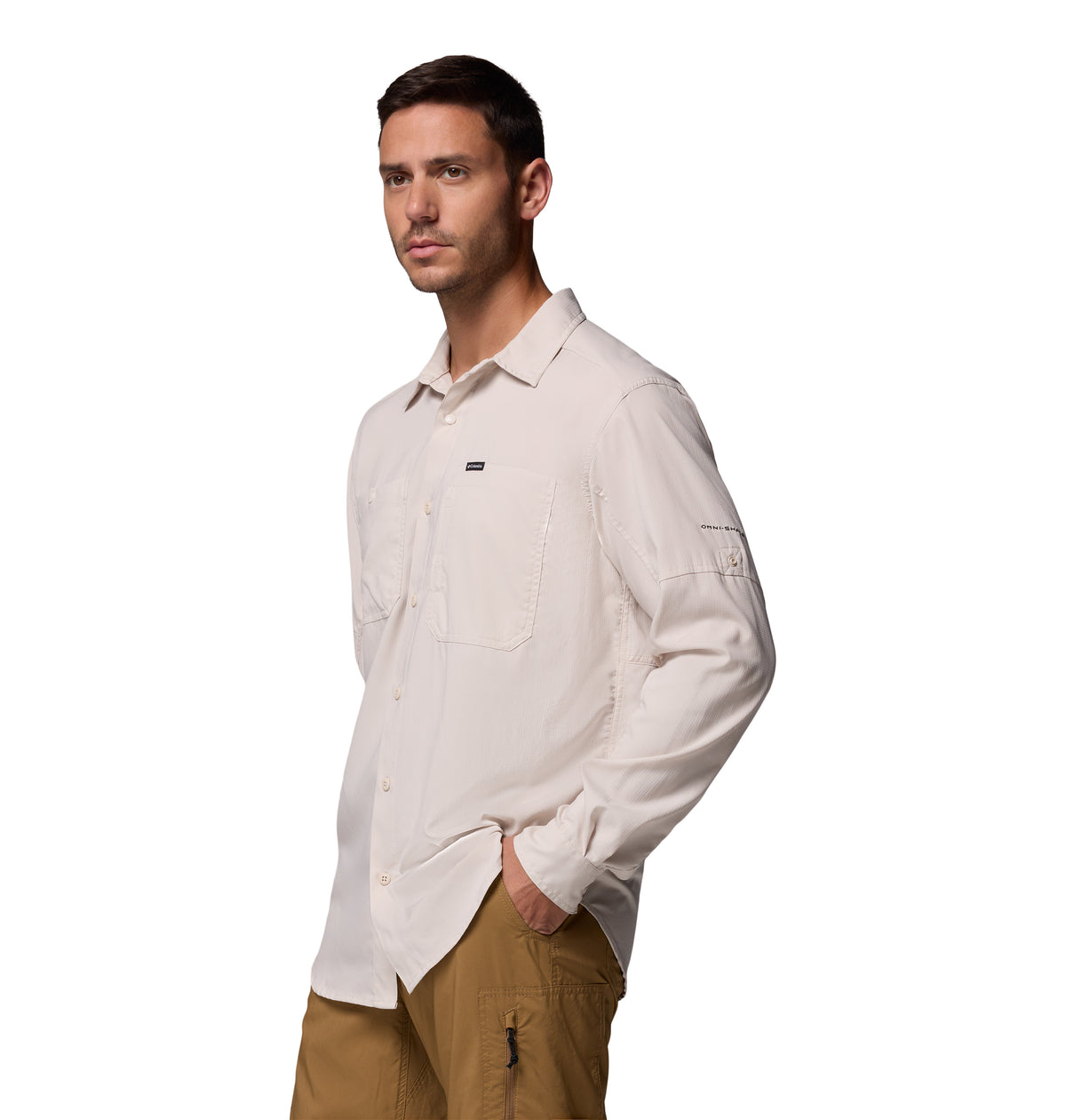 Camisa Manga Larga Silver Rdg Lg Sleeve Omni-Shade Gris