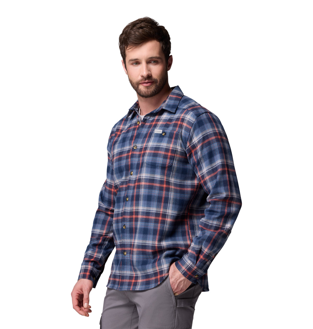 Camisa Manga Larga Cornell Woods  Azul Marino
