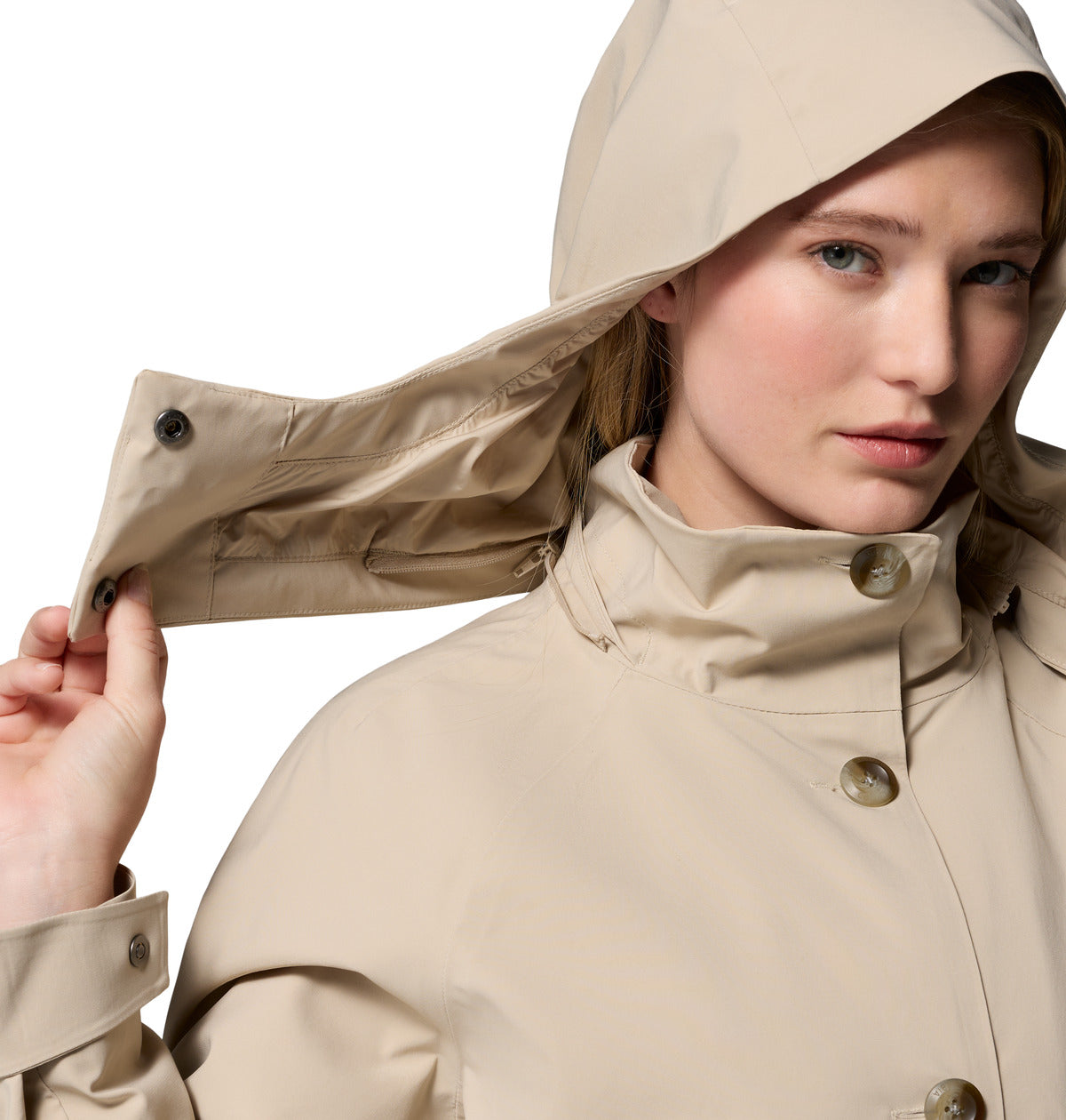Impermeable Amaze Trench Rain Blanco