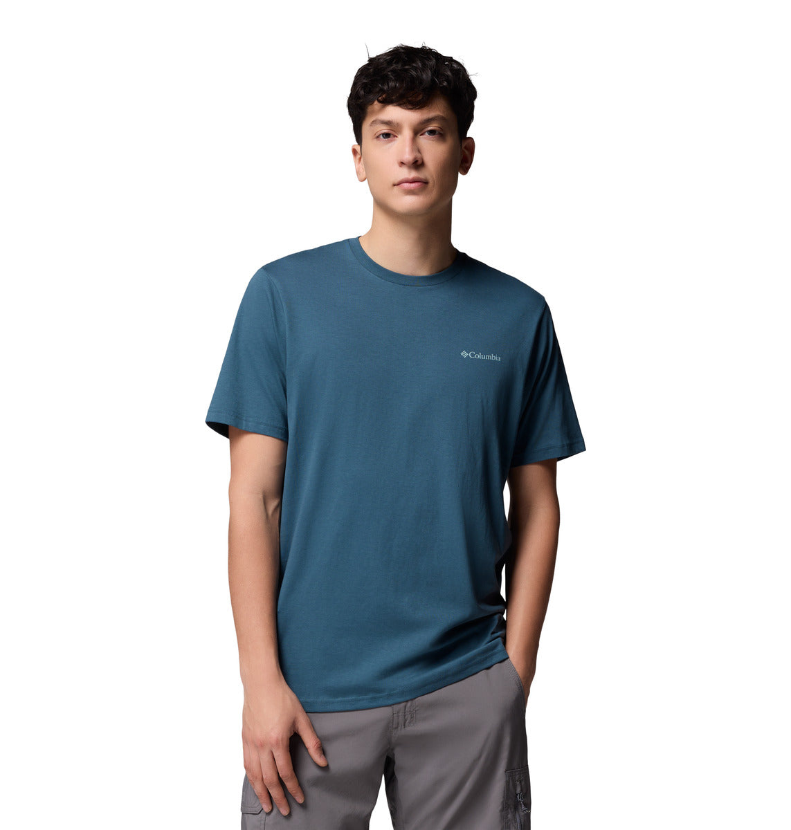 Remera North Cascades Ss Te  Azul