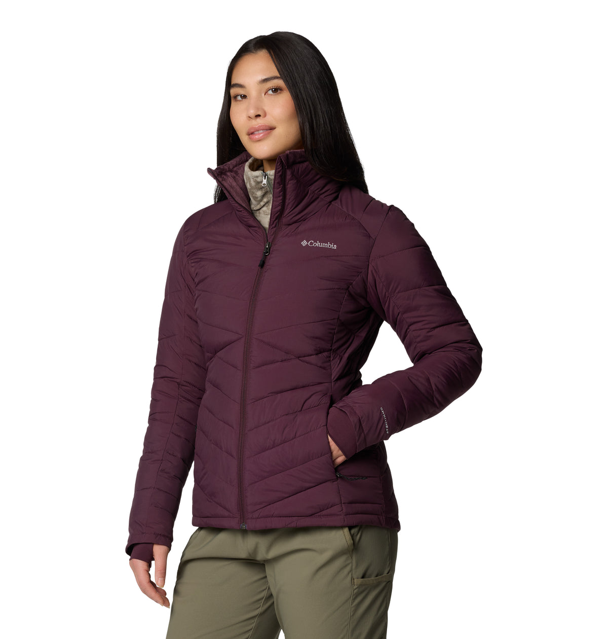 Campera Joy Peak Ii Full Zip Omni-Heat Azul