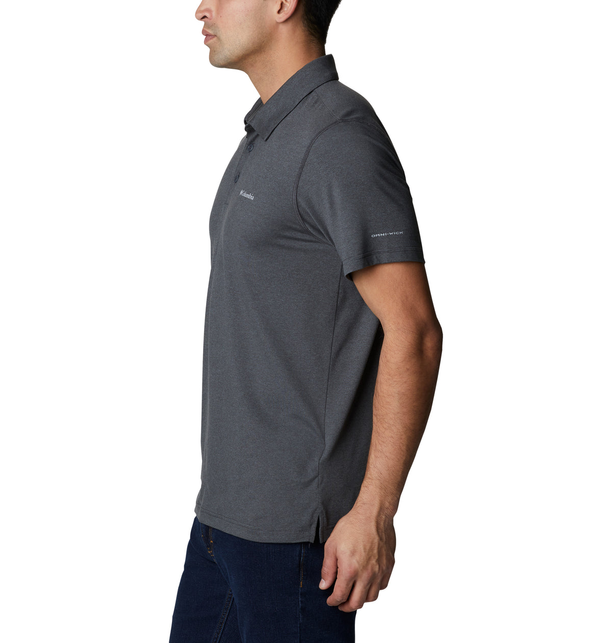 Polo Tech Trail Polo Omni-Shade Gris