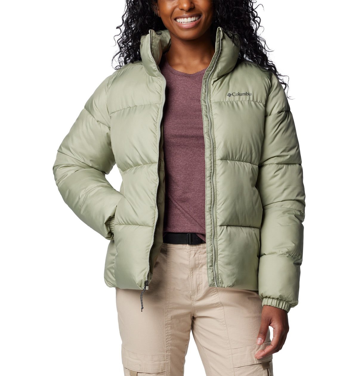 Campera Puffect Ii Full Zip Omni-Shield Verde