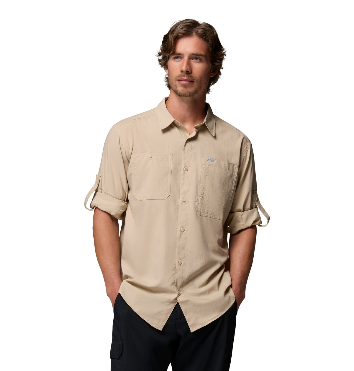 Remera Silver Ridge Utility Omni-Shade Beige