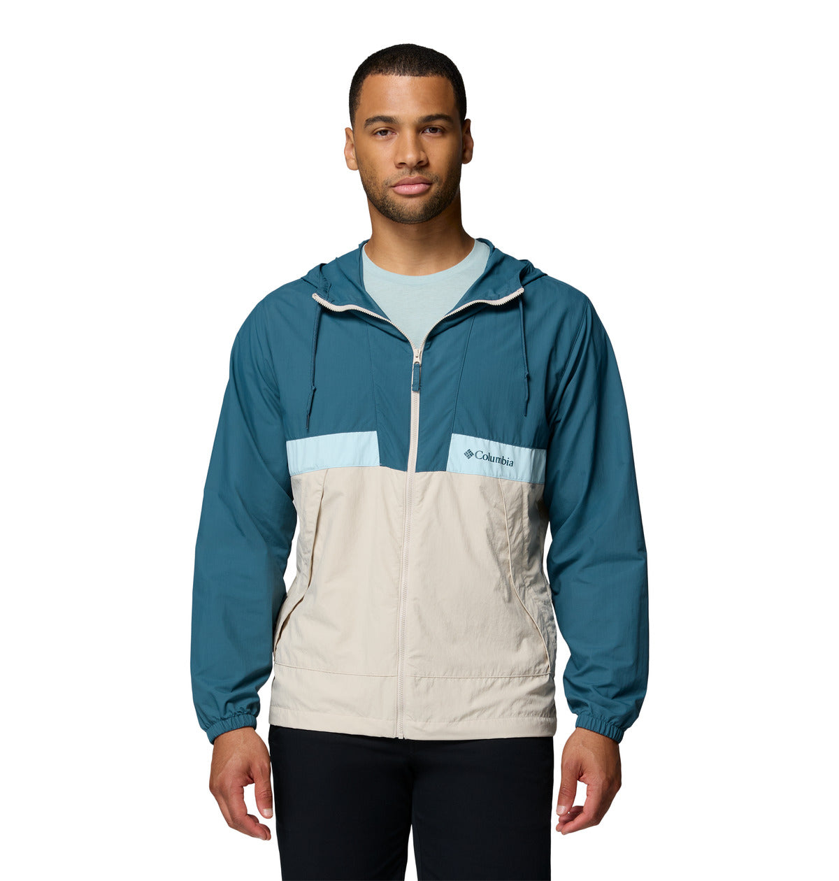 Cortaviento Spire Valley Hooded Omni-Shade Azul