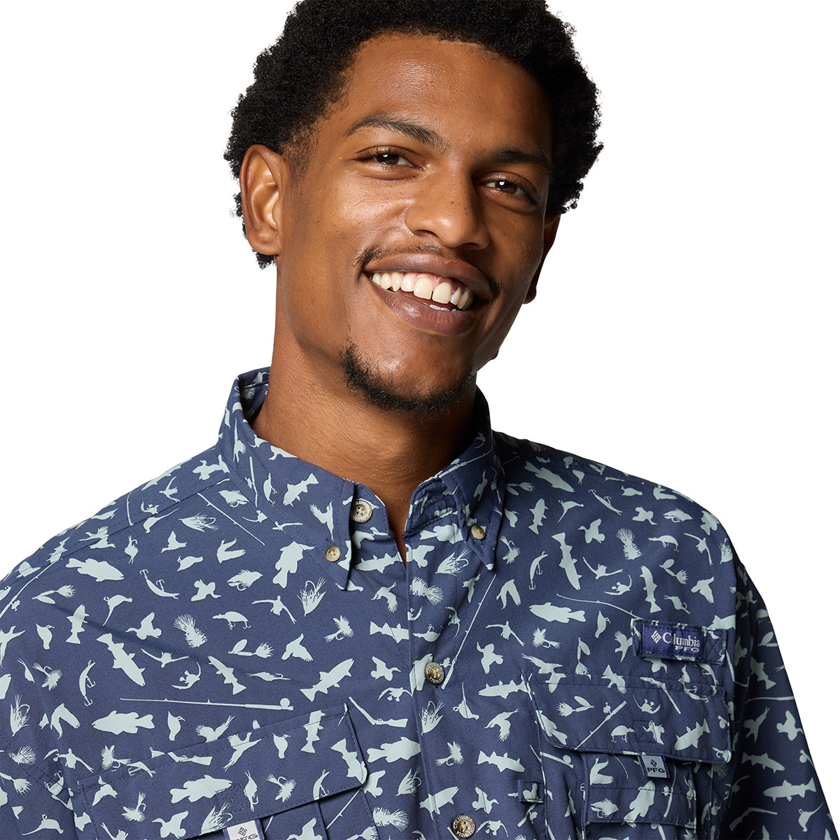 Camisa Manga Corta Super Bahama Ii Shir Omni-Shade Negro
