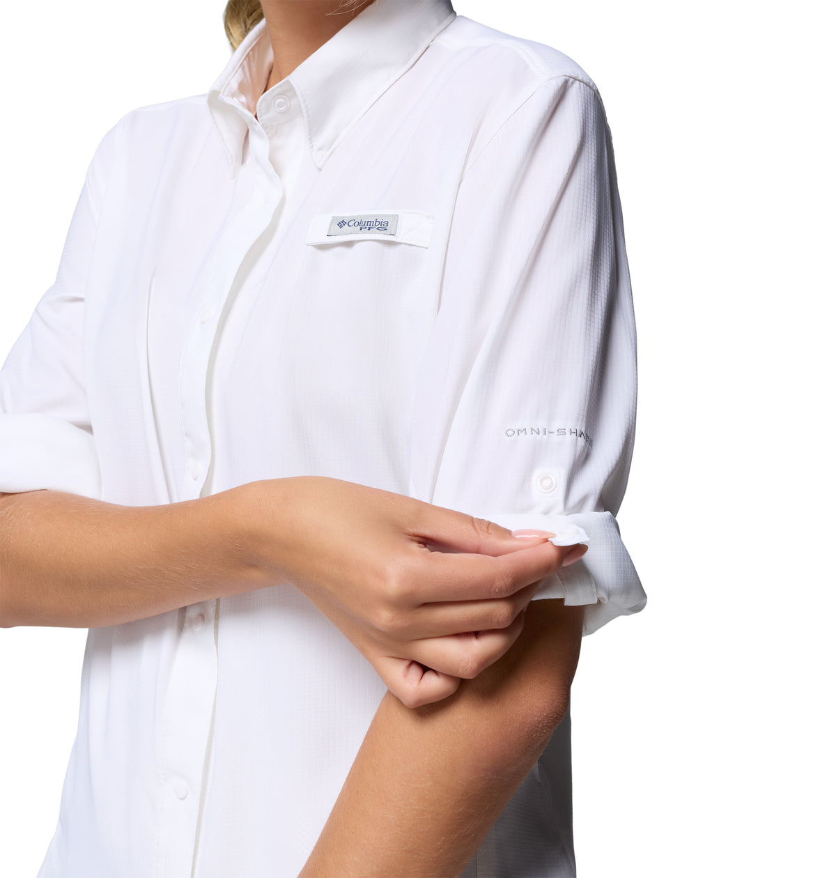 Camisa Manga Larga Tamiami Ii Ls Shirt Omni-Shade Blanco