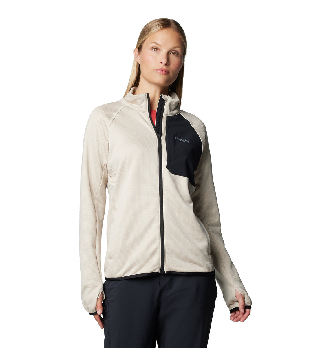 Campera Triple Canyon Grid Omni-Wick Gris