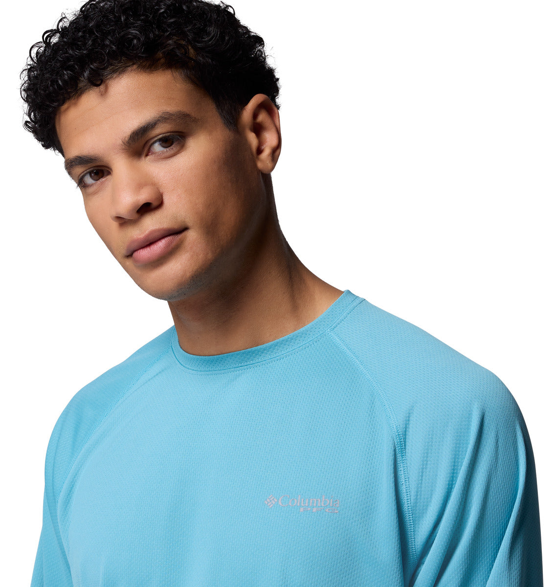 Remera Pfg Solar Stream Ls Omni-Wick Azul
