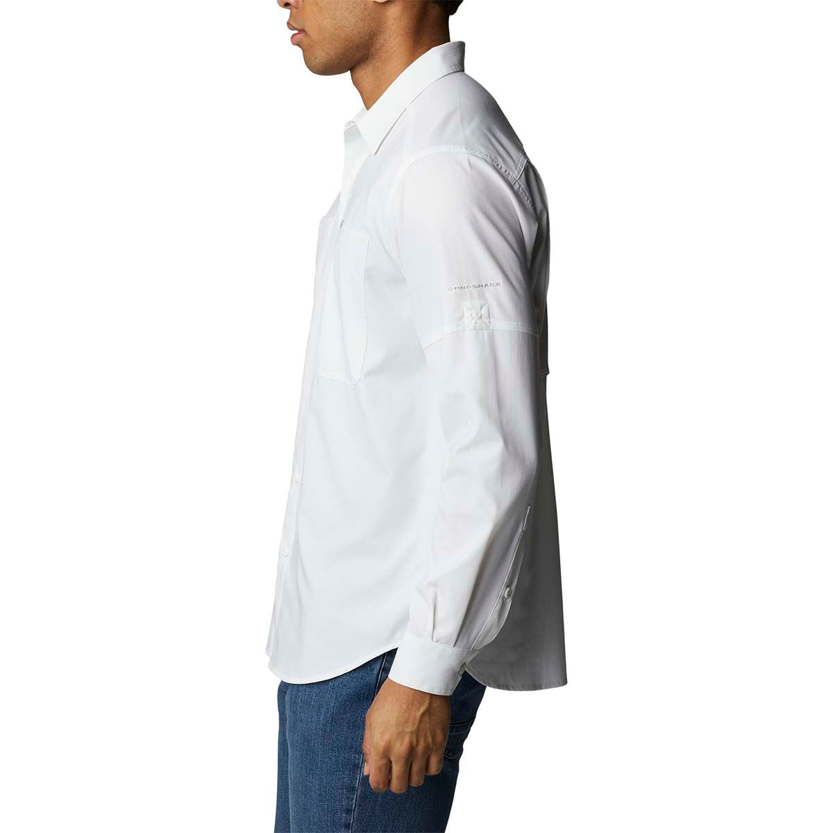 Camisa Manga Larga Silver Rdg Lg Sleeve Omni-Shade Blanco